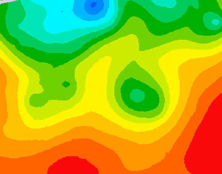 GDPS 500 millibar geopotential height 108 hour forecast chart for Canada based on 2026/08/24 1200Z data