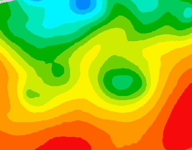 GDPS 500 millibar geopotential height 114 hour forecast chart for Canada based on 2026/08/24 1200Z data