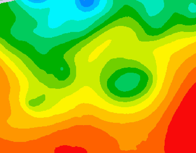 GDPS 500 millibar geopotential height 120 hour forecast chart for Canada based on 2026/08/24 1200Z data