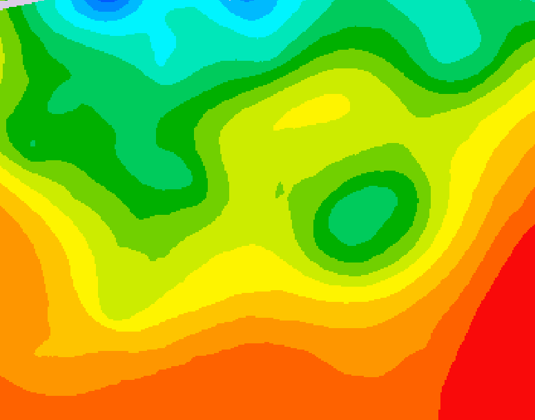 GDPS 500 millibar geopotential height 132 hour forecast chart for Canada based on 2026/08/24 1200Z data