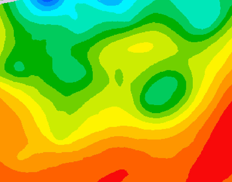 GDPS 500 millibar geopotential height 138 hour forecast chart for Canada based on 2026/08/24 1200Z data