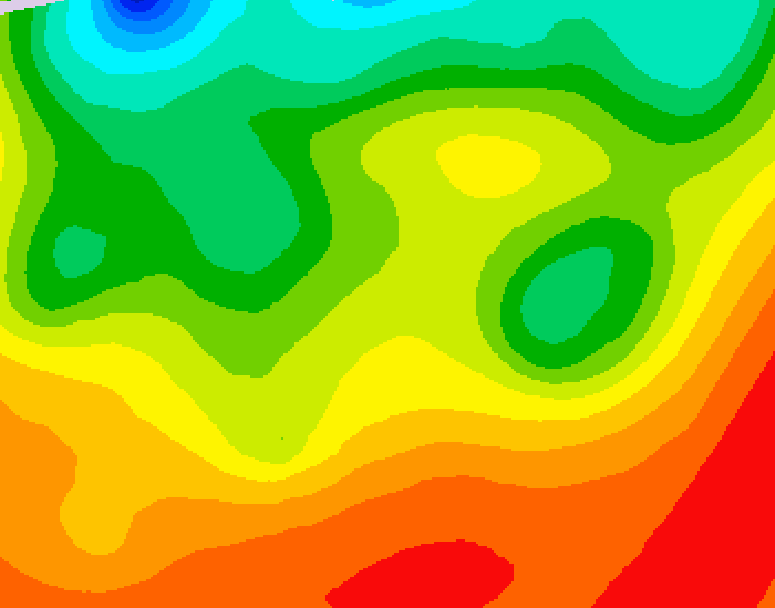GDPS 500 millibar geopotential height 150 hour forecast chart for Canada based on 2026/08/24 1200Z data