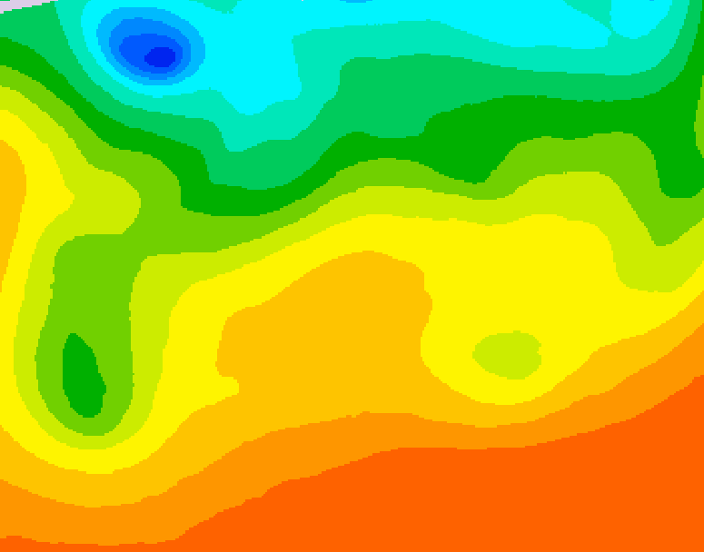 GDPS 500 millibar geopotential height 216 hour forecast chart for Canada based on 2026/08/24 1200Z data