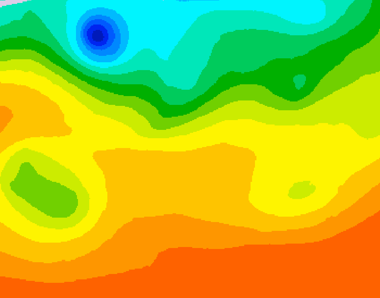 GDPS 500 millibar geopotential height 234 hour forecast chart for Canada based on 2026/08/24 1200Z data