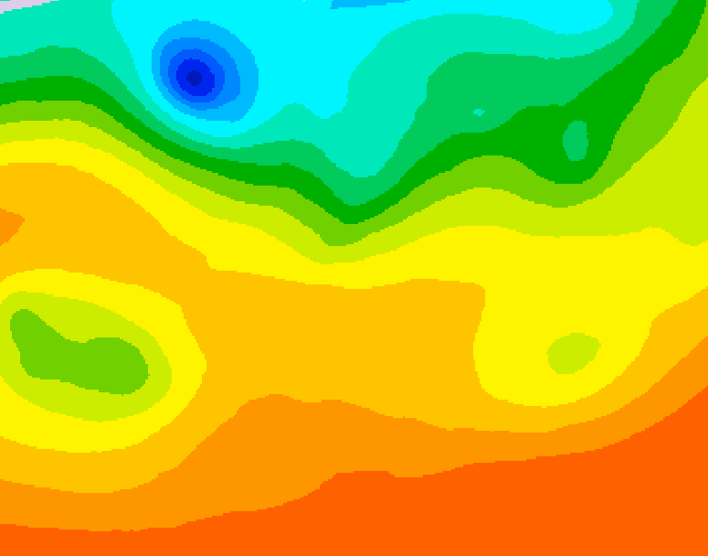 GDPS 500 millibar geopotential height 240 hour forecast chart for Canada based on 2026/08/24 1200Z data