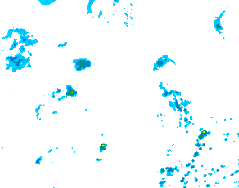 GDPS precipitation 102 hour forecast chart for Canada based on 2026/08/24 1200Z data