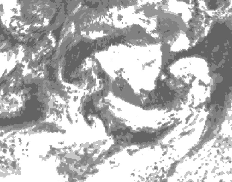 GDPS total cloud 168 hour forecast chart for Canada based on 2026/08/24 0000Z data
