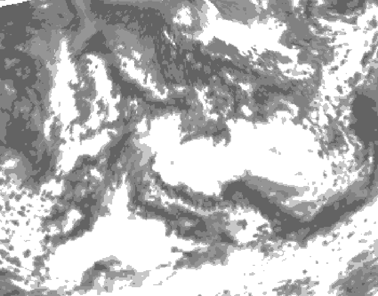 GDPS total cloud 234 hour forecast chart for Canada based on 2026/08/24 0000Z data