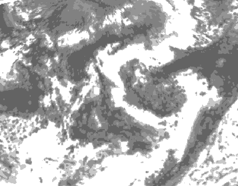 GDPS total cloud 144 hour forecast chart for Canada based on 2026/08/24 1200Z data