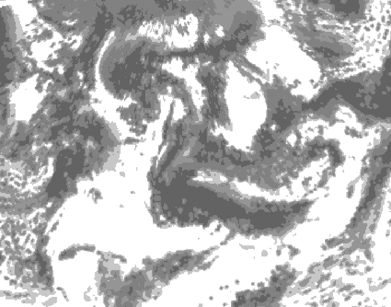GDPS total cloud 168 hour forecast chart for Canada based on 2026/08/24 1200Z data