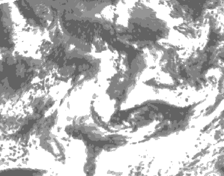GDPS total cloud 198 hour forecast chart for Canada based on 2026/08/24 1200Z data
