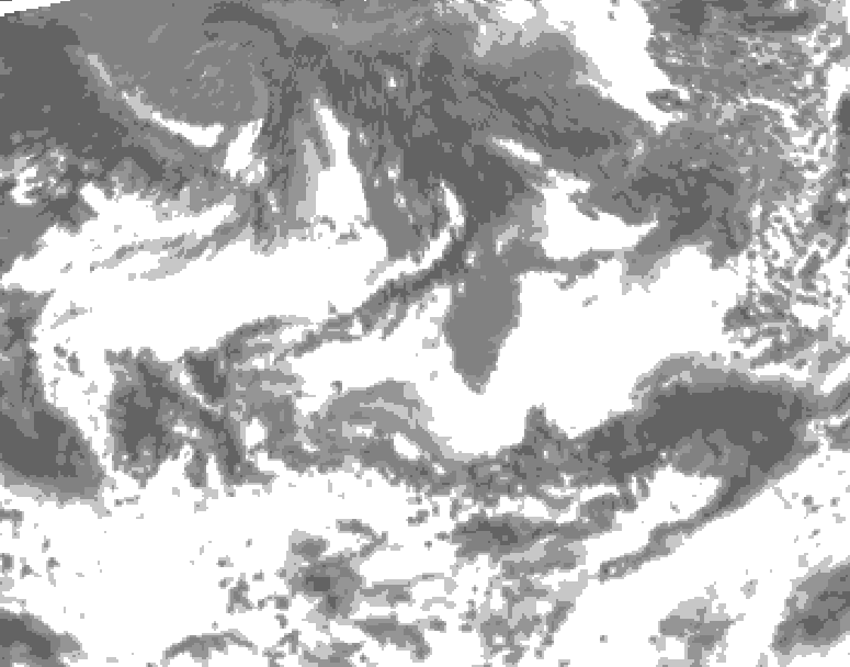 GDPS total cloud 234 hour forecast chart for Canada based on 2026/08/24 1200Z data
