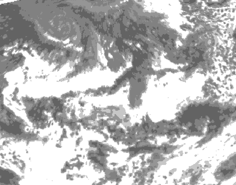 GDPS total cloud 240 hour forecast chart for Canada based on 2026/08/24 1200Z data