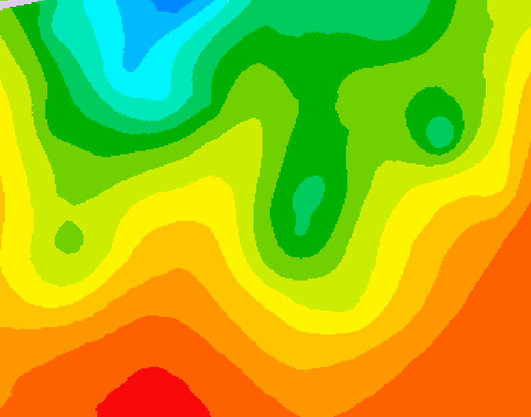 GDPS 500 millibar geopotential height 060 hour forecast chart for Canada based on 2026/08/25 0000Z data