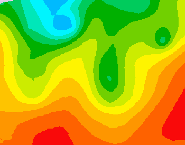 GDPS 500 millibar geopotential height 072 hour forecast chart for Canada based on 2026/08/25 0000Z data