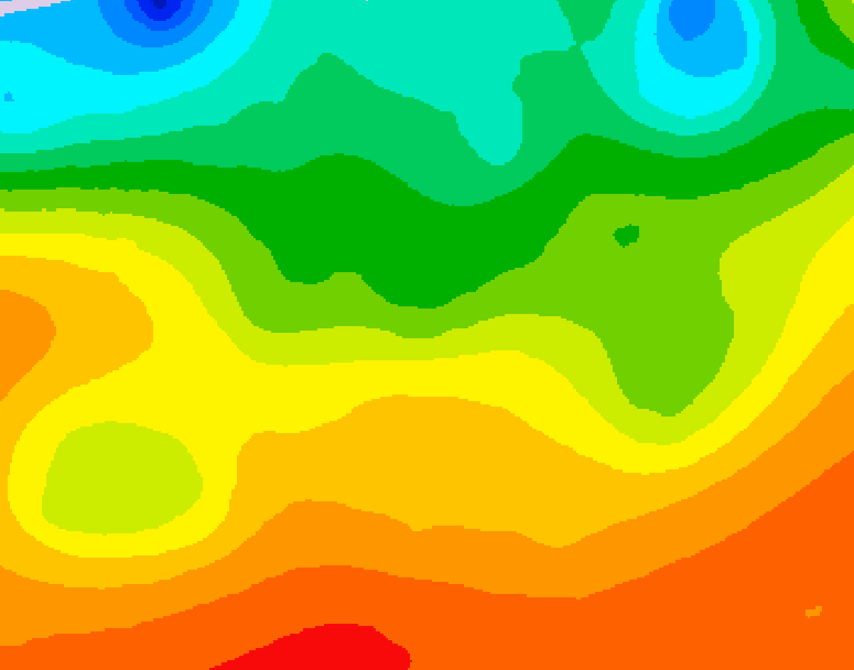 GDPS 500 millibar geopotential height 234 hour forecast chart for Canada based on 2026/08/25 0000Z data