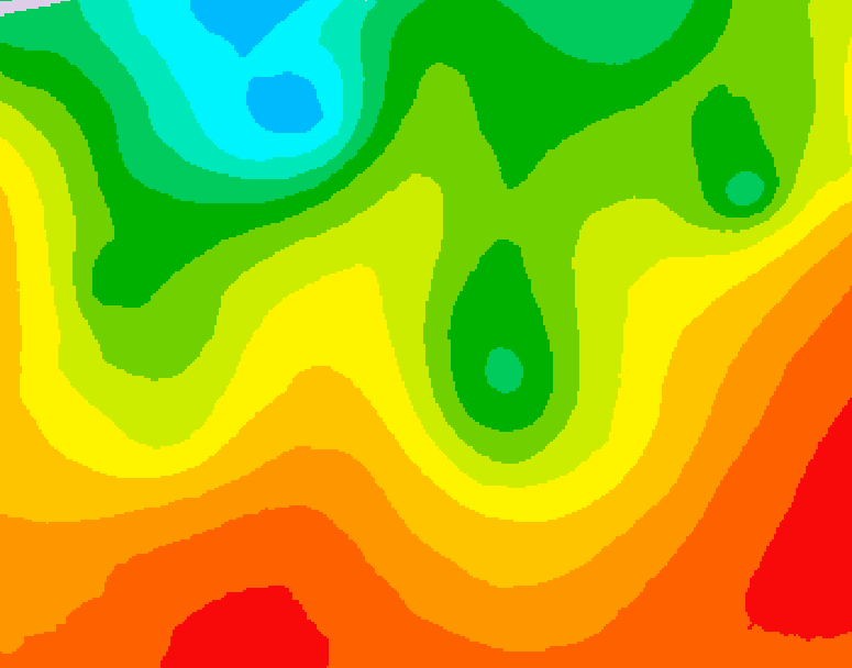 GDPS 500 millibar geopotential height 060 hour forecast chart for Canada based on 2026/08/25 1200Z data