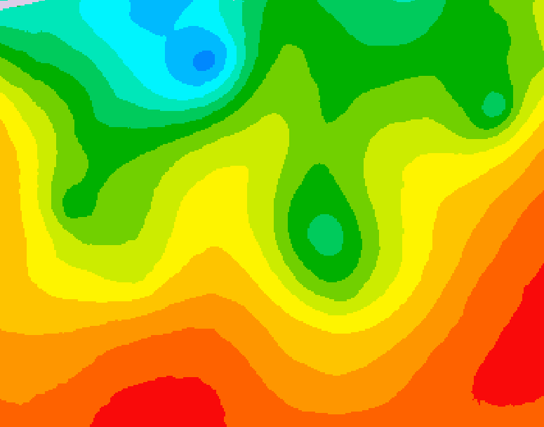 GDPS 500 millibar geopotential height 066 hour forecast chart for Canada based on 2026/08/25 1200Z data