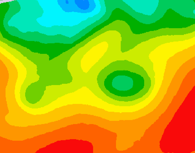 GDPS 500 millibar geopotential height 090 hour forecast chart for Canada based on 2026/08/25 1200Z data