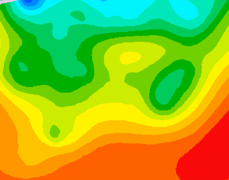 GDPS 500 millibar geopotential height 120 hour forecast chart for Canada based on 2026/08/25 1200Z data