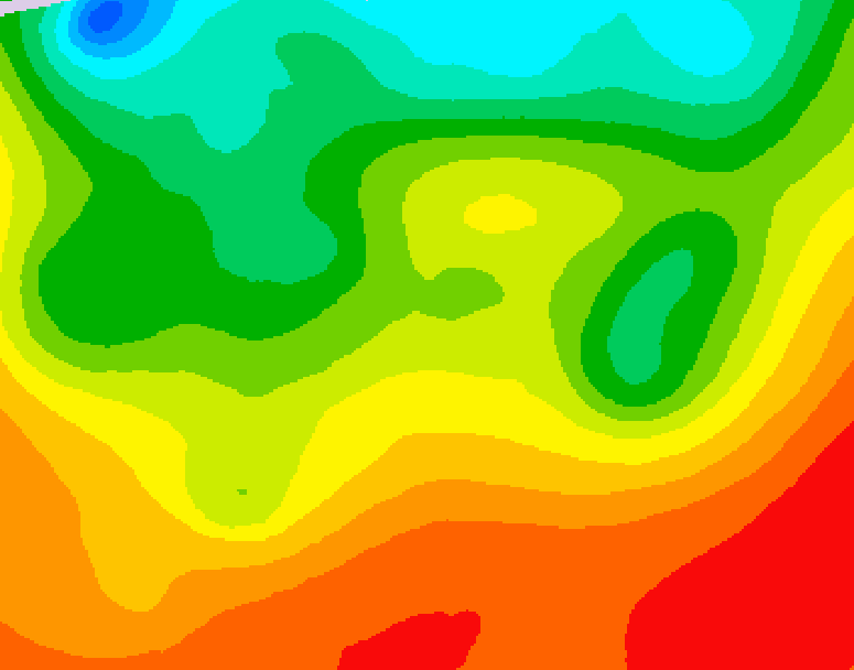 GDPS 500 millibar geopotential height 126 hour forecast chart for Canada based on 2026/08/25 1200Z data