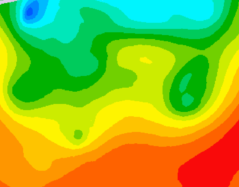 GDPS 500 millibar geopotential height 132 hour forecast chart for Canada based on 2026/08/25 1200Z data