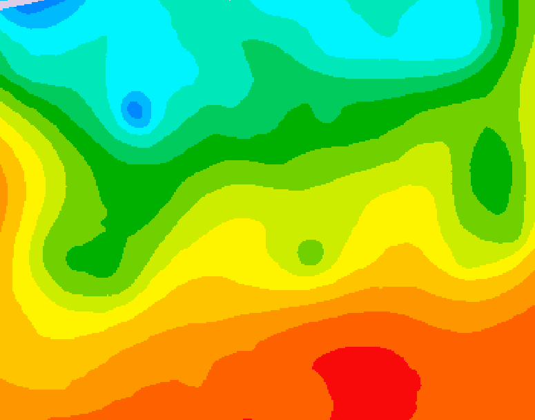 GDPS 500 millibar geopotential height 174 hour forecast chart for Canada based on 2026/08/25 1200Z data