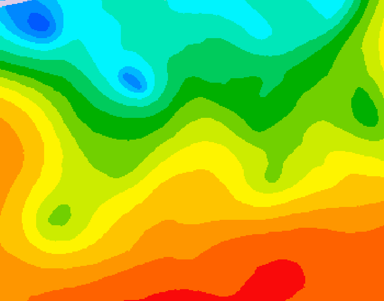 GDPS 500 millibar geopotential height 198 hour forecast chart for Canada based on 2026/08/25 1200Z data