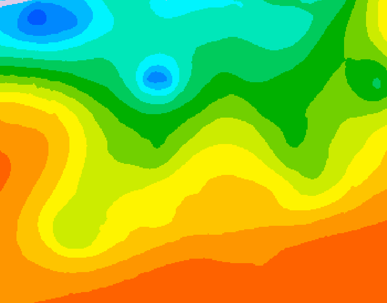 GDPS 500 millibar geopotential height 216 hour forecast chart for Canada based on 2026/08/25 1200Z data