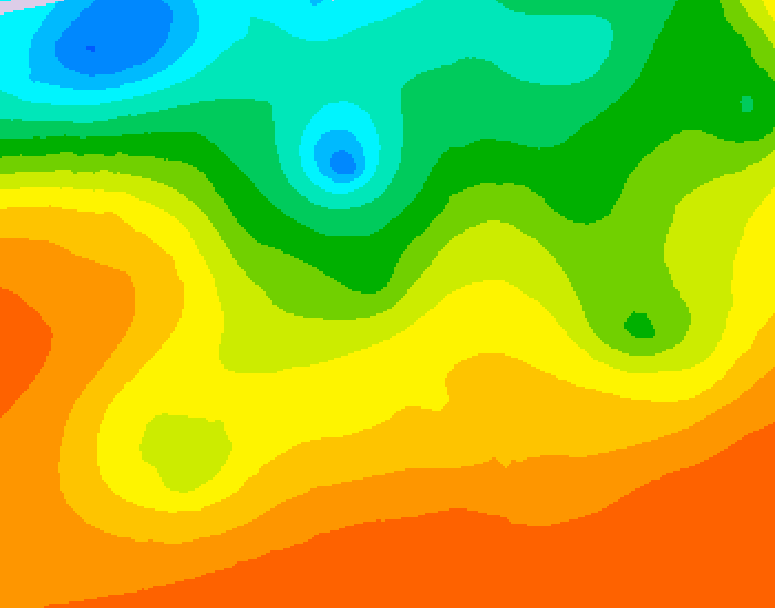 GDPS 500 millibar geopotential height 228 hour forecast chart for Canada based on 2026/08/25 1200Z data