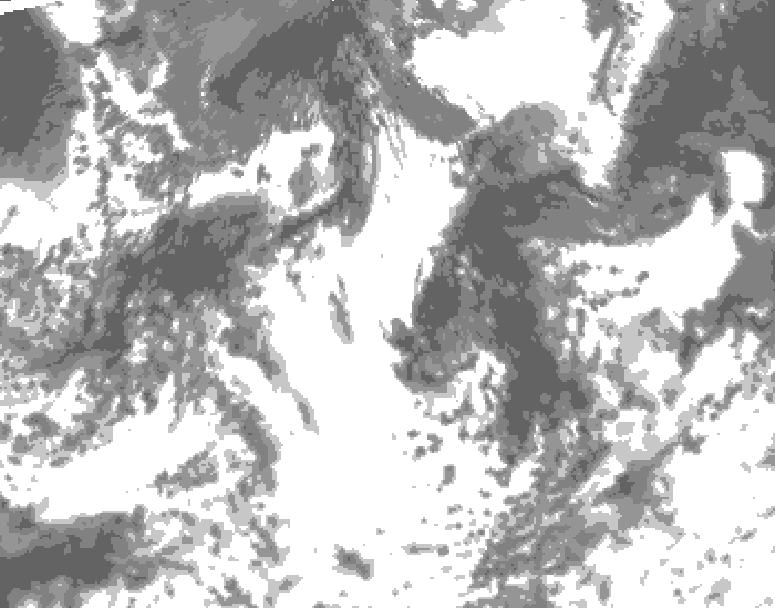 GDPS total cloud 060 hour forecast chart for Canada based on 2026/08/25 1200Z data