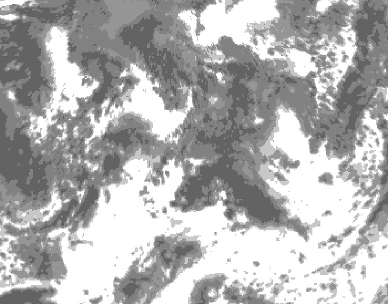 GDPS total cloud 168 hour forecast chart for Canada based on 2026/08/25 1200Z data