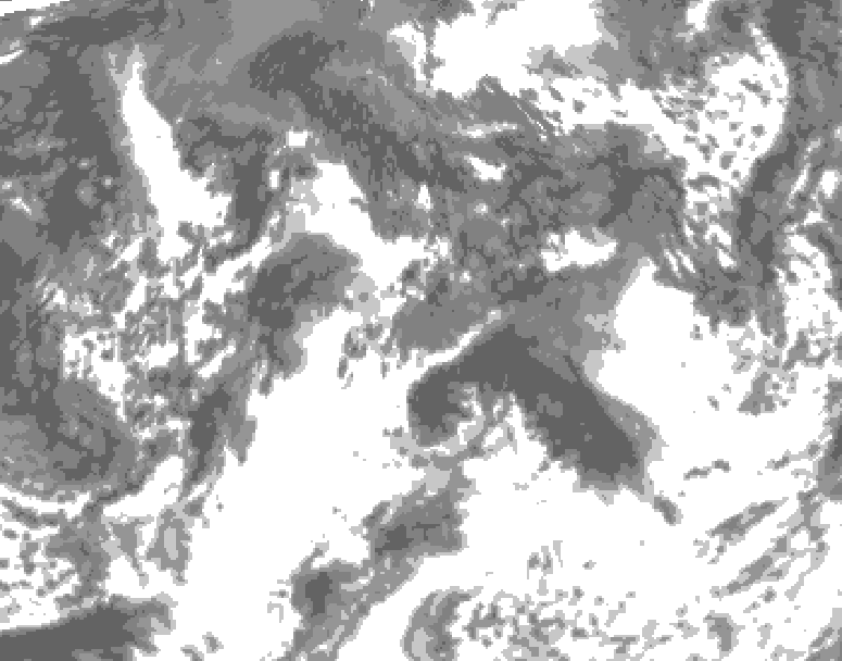 GDPS total cloud 174 hour forecast chart for Canada based on 2026/08/25 1200Z data