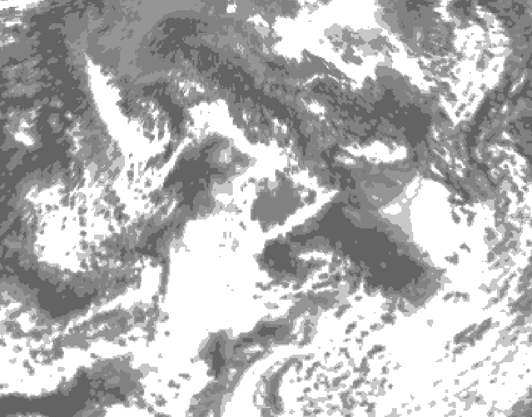GDPS total cloud 180 hour forecast chart for Canada based on 2026/08/25 1200Z data