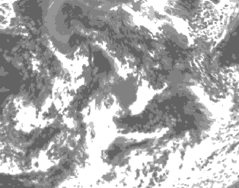 GDPS total cloud 192 hour forecast chart for Canada based on 2026/08/25 1200Z data