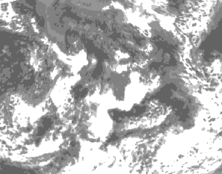 GDPS total cloud 198 hour forecast chart for Canada based on 2026/08/25 1200Z data