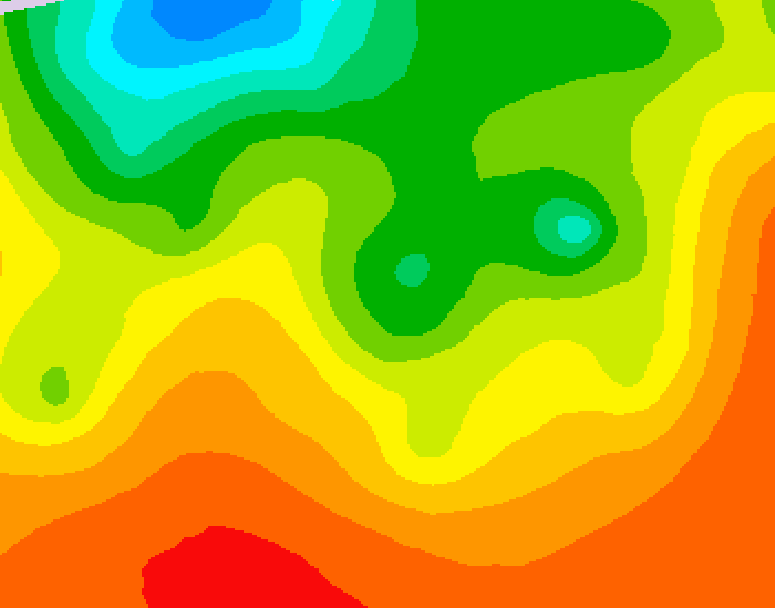 GDPS 500 millibar geopotential height 012 hour forecast chart for Canada based on 2026/08/26 0000Z data