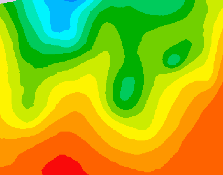 GDPS 500 millibar geopotential height 036 hour forecast chart for Canada based on 2026/08/26 0000Z data