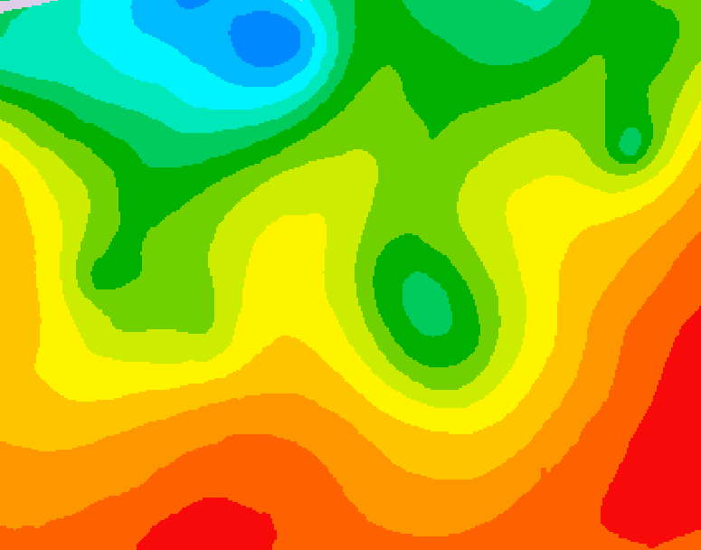 GDPS 500 millibar geopotential height 060 hour forecast chart for Canada based on 2026/08/26 0000Z data