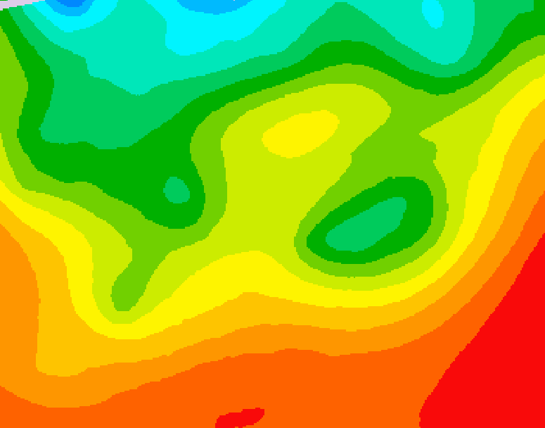 GDPS 500 millibar geopotential height 096 hour forecast chart for Canada based on 2026/08/26 0000Z data