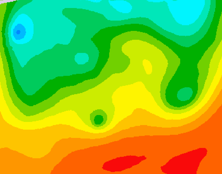 GDPS 500 millibar geopotential height 132 hour forecast chart for Canada based on 2026/08/26 0000Z data