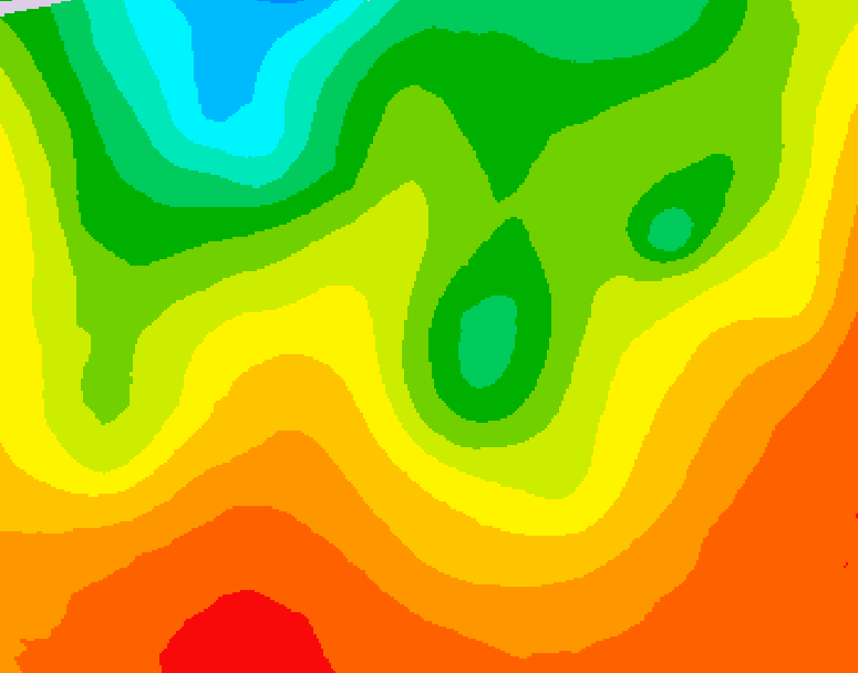 GDPS 500 millibar geopotential height 024 hour forecast chart for Canada based on 2026/08/26 1200Z data
