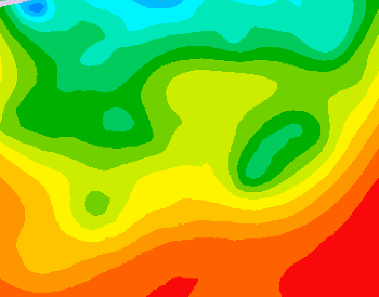GDPS 500 millibar geopotential height 096 hour forecast chart for Canada based on 2026/08/26 1200Z data