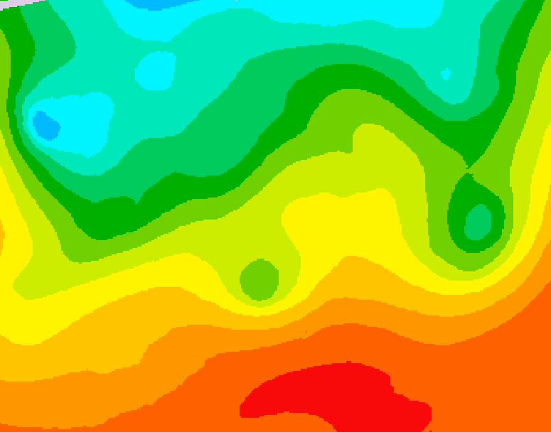 GDPS 500 millibar geopotential height 132 hour forecast chart for Canada based on 2026/08/26 1200Z data