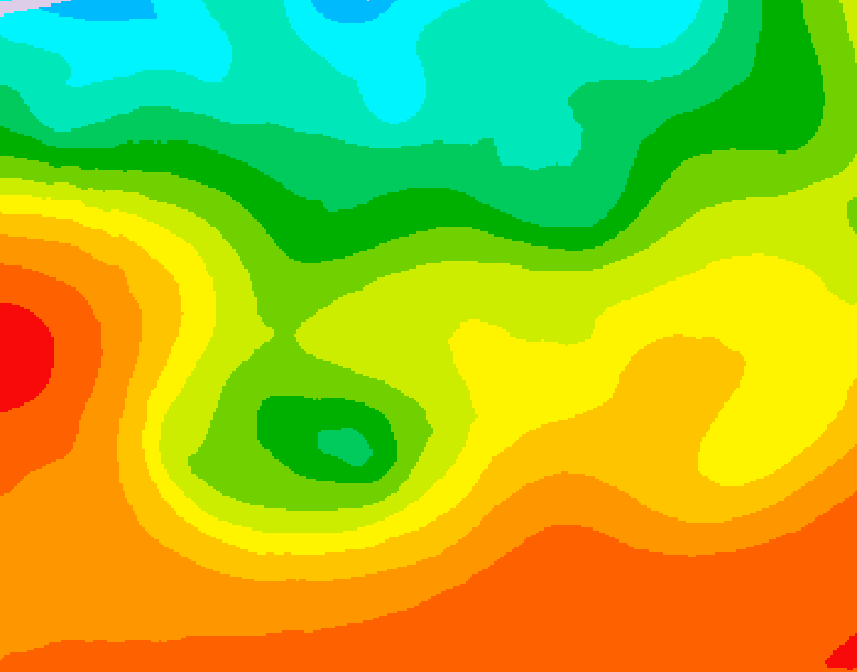 GDPS 500 millibar geopotential height 222 hour forecast chart for Canada based on 2026/08/26 1200Z data