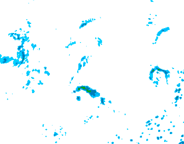 GDPS precipitation 126 hour forecast chart for Canada based on 2026/08/26 1200Z data