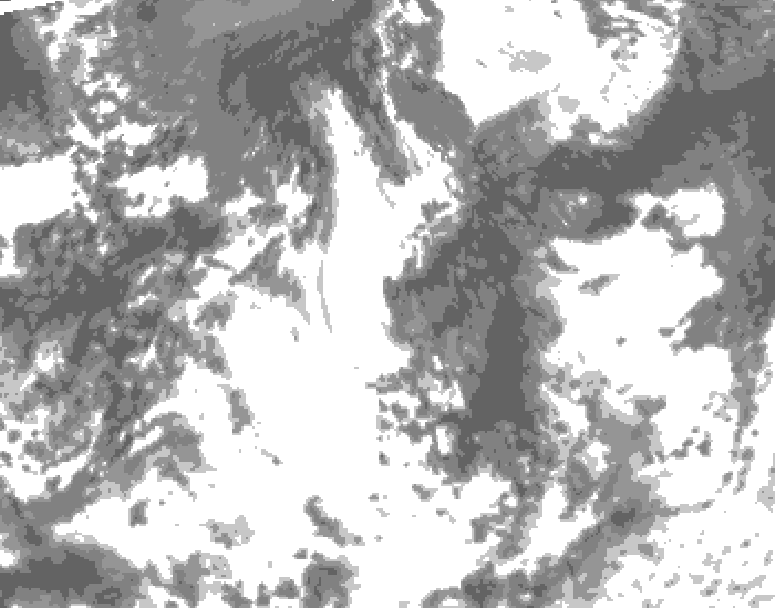 GDPS total cloud 024 hour forecast chart for Canada based on 2026/08/26 1200Z data