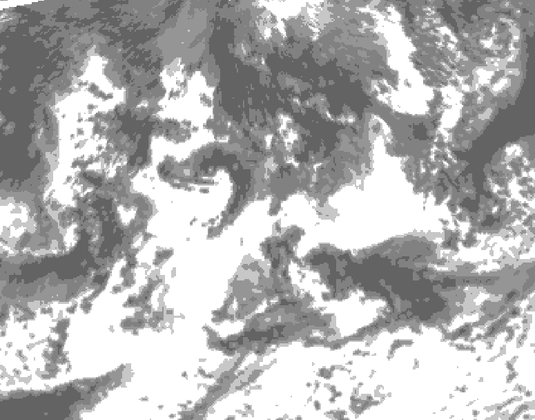 GDPS total cloud 162 hour forecast chart for Canada based on 2026/08/26 1200Z data