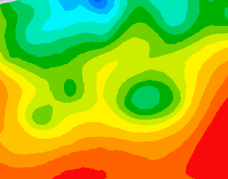 GDPS 500 millibar geopotential height 060 hour forecast chart for Canada based on 2026/08/27 0000Z data