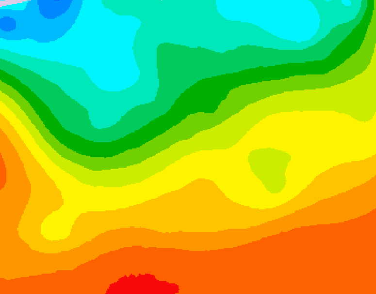 GDPS 500 millibar geopotential height 168 hour forecast chart for Canada based on 2026/08/27 0000Z data